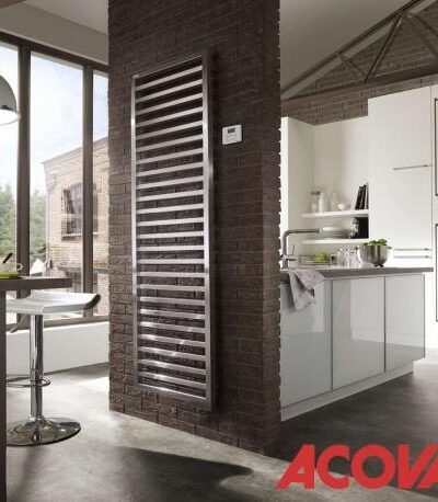 Radiateur électrique vertical ACOVA KADRANE CHROME