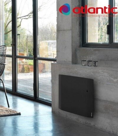 Radiateur électrique Atlantic DIVALI - Horizontal 1500W - Pilotage Intelligent Connecté Lumineux GRIS - 507626