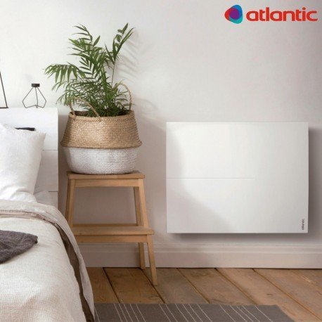 Radiateur chaleur douce ATLANTIC - Sokio Digital horizontal Blanc