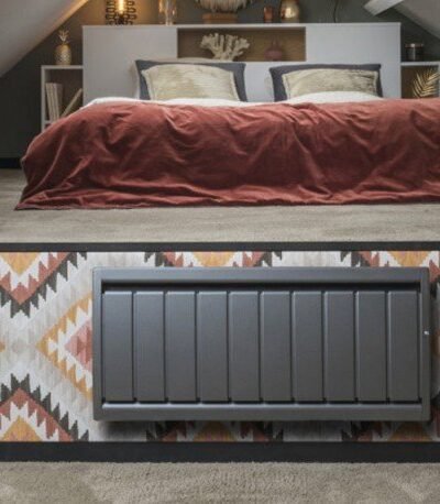 Radiateur Fonte NOIROT CALIDOO 1500W Bas gris anthracite connecté NEN3035SEHS