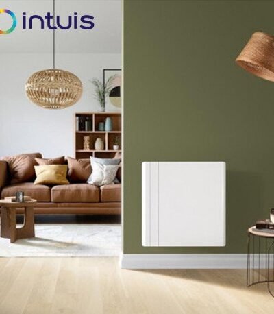 Radiateur électrique horizontal blanc CHAMANE - INTUIS