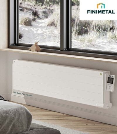 Radiateur électrique inertie fluide YALI RAMO PLUS PLINTHE - FINIMETAL